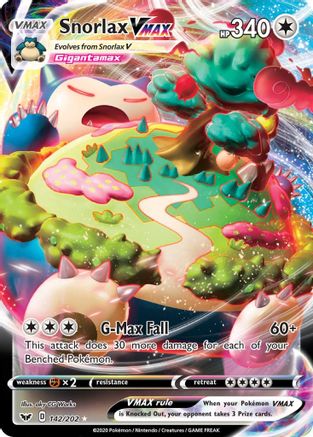 Snorlax VMAX 142/202 - SWSH01 Sword & Shield Base Set Holofoil-1