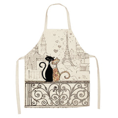 European and American cartoon cute cat apron-14