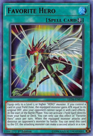 Favorite Hero (LED6-EN015) - Legendary Duelists: Magical Hero Unlimited