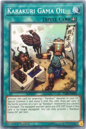 Karakuri Gama Oil (IGAS-EN058) - Ignition Assault 1st Edition-1