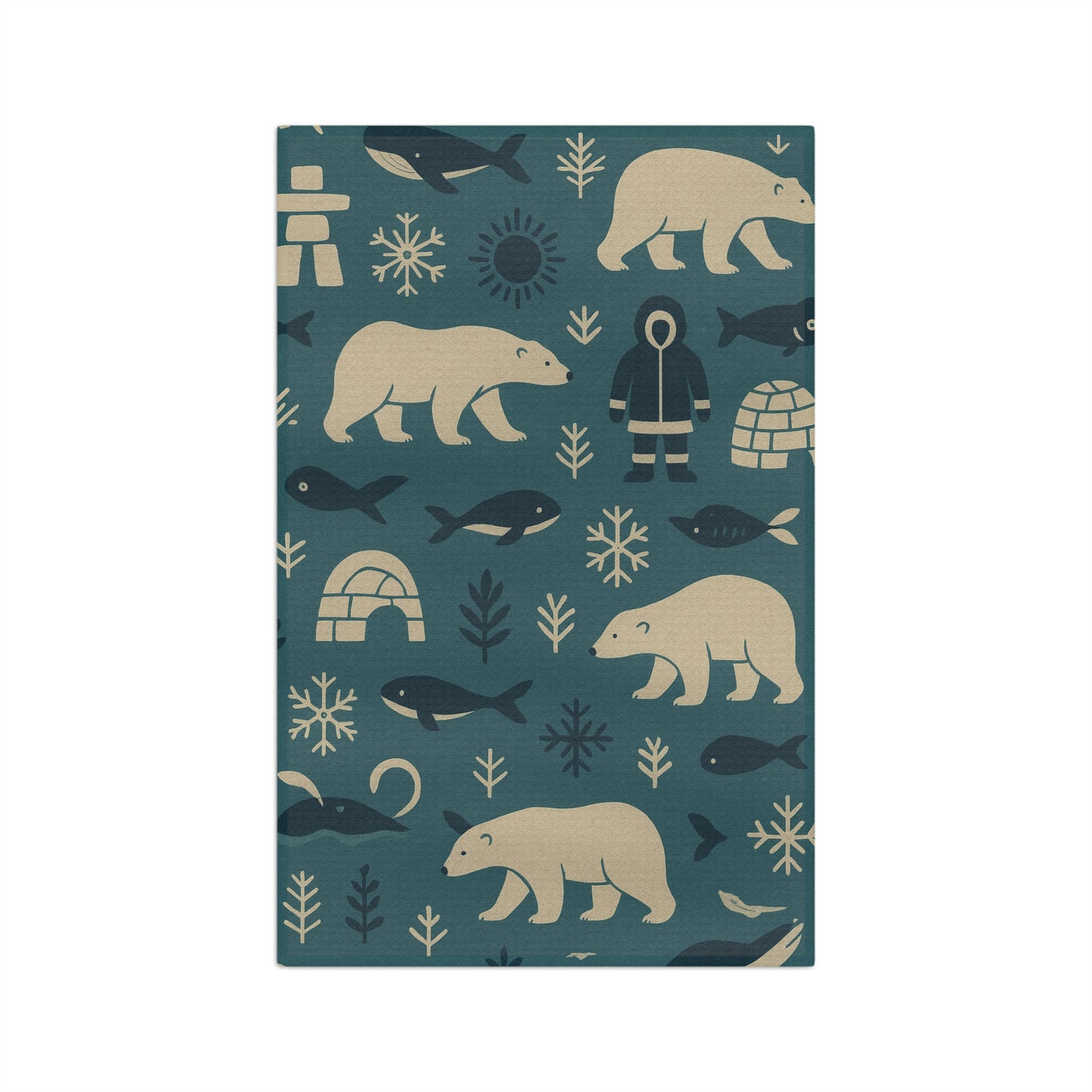 Arctic Wonderland Polar Bear Tea Towel