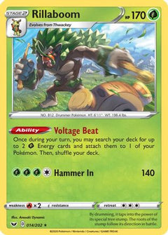 Rillaboom (014) 14/202 - SWSH01 Sword & Shield Base Set Holofoil-1