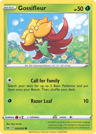 Gossifleur 20/202 - SWSH01 Sword & Shield Base Set Reverse Holofoil-1