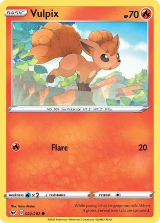 Vulpix 22/202 - SWSH01 Sword & Shield Base Set-1