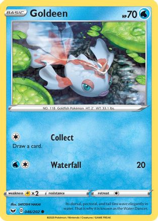 Goldeen (046) 46/202 - SWSH01 Sword & Shield Base Set Reverse Holofoil-1