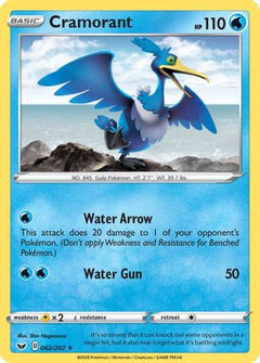 Cramorant 62/202 - SWSH01 Sword & Shield Base Set Reverse Holofoil-1