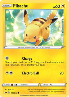Pikachu 65/202 - SWSH01 Sword & Shield Base Set-1