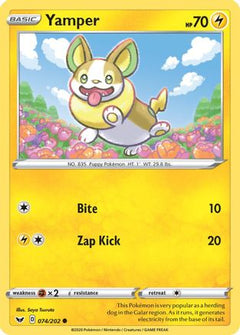 Yamper (074) 74/202 - SWSH01 Sword & Shield Base Set Reverse Holofoil-1