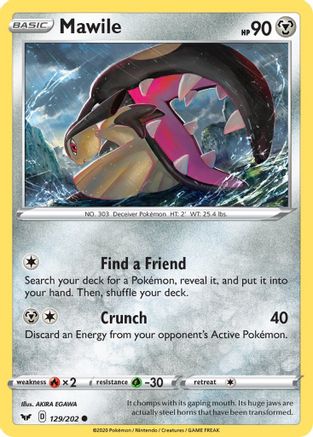 Mawile 129/202 - SWSH01 Sword & Shield Base Set-1