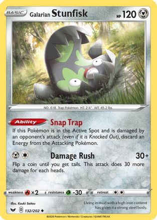 Galarian Stunfisk 132/202 - SWSH01 Sword & Shield Base Set-1