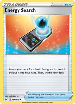 Energy Search 161/202 - SWSH01 Sword & Shield Base Set Reverse Holofoil-1