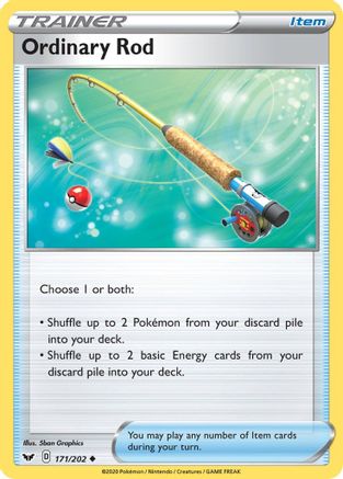 Ordinary Rod 171/202 - SWSH01 Sword & Shield Base Set Reverse Holofoil-1