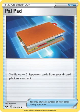 Pal Pad 172/202 - SWSH01 Sword & Shield Base Set Reverse Holofoil-1
