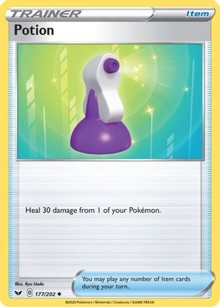 Potion 177/202 - SWSH01 Sword & Shield Base Set Reverse Holofoil