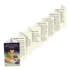 Body of Christ First Communion Prayers Accordion Fold Booklet-1