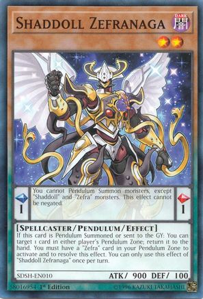 Shaddoll Zefranaga (SDSH-EN010) - Structure Deck: Shaddoll Showdown 1st Edition-1
