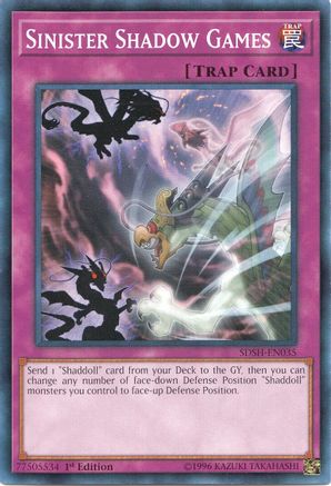 Sinister Shadow Games (SDSH-EN035) - Structure Deck: Shaddoll Showdown 1st Edition-1