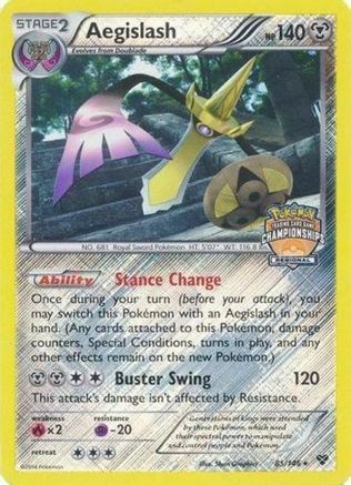 Aegislash - 85/146 (Regional Championships) 85 - League & Championship Cards Reverse Holofoil