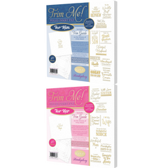 Trim Me! Foiled Insert Pad - Him/Her Gold-1