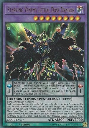 Starving Venemy Lethal Dose Dragon (DUOV-EN037) - Duel Overload 1st Edition-1