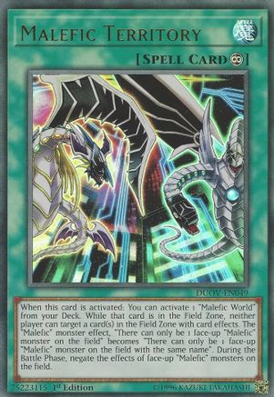 Malefic Territory (DUOV-EN049) - Duel Overload 1st Edition-1