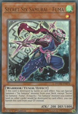 Secret Six Samurai - Fuma (DUOV-EN070) - Duel Overload 1st Edition-1
