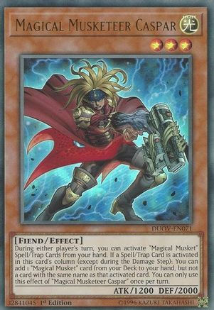 Magical Musketeer Caspar (DUOV-EN071) - Duel Overload 1st Edition-1