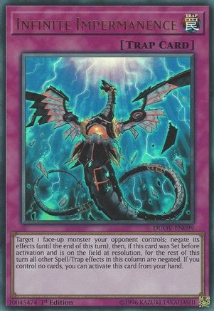 Infinite Impermanence (DUOV-EN099) - Duel Overload 1st Edition-1