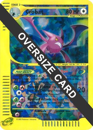 Crobat - 10/12 (Box Topper) - Jumbo Cards Reverse Holofoil-1