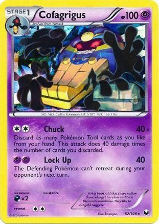 Cofagrigus - 52/108 (Cracked Ice Holo) - Deck Exclusives Holofoil-1
