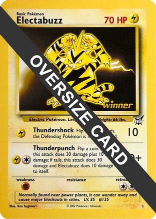 Electabuzz - 1 (Best of Game 1 Promo) - Jumbo Cards-1