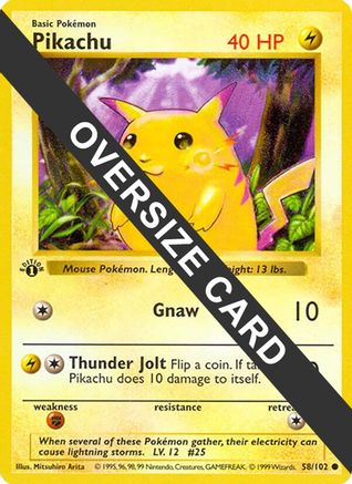 Pikachu - 58/102 - Jumbo Cards-1