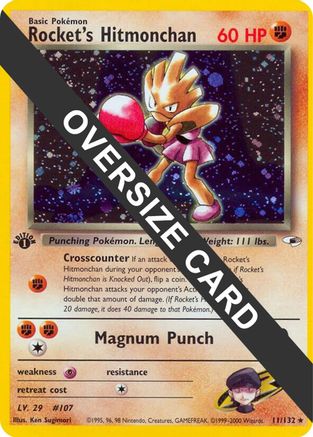 Rocket's Hitmonchan - 11/132 - Jumbo Cards Holofoil-1