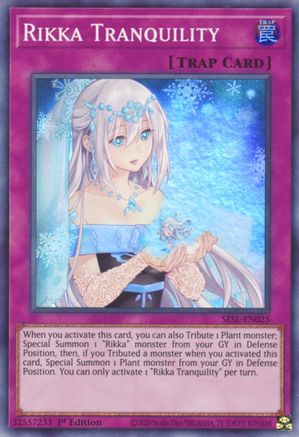 Rikka Tranquility (SESL-EN025) - Secret Slayers 1st Edition-1