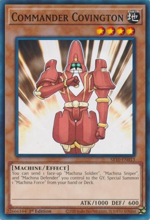 Commander Covington (SR10-EN013) - Structure Deck: Mechanized Madness 1st Edition-1