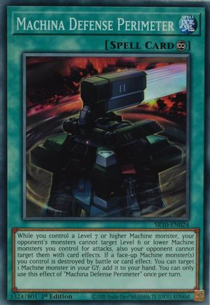 Machina Defense Perimeter (SR10-EN024) - Structure Deck: Mechanized Madness 1st Edition-1