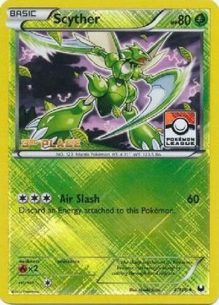 Scyther - 4/108 (Pokemon League) [3rd Place] - League & Championship Cards Reverse Holofoil-1