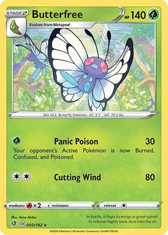 Butterfree 3/192 - SWSH02 Rebel Clash-1