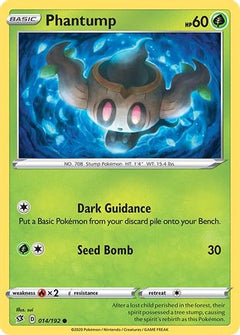 Phantump 14/192 - SWSH02 Rebel Clash-1