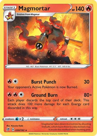 Magmortar 30/192 - SWSH02 Rebel Clash-1