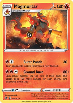 Magmortar 30/192 - SWSH02 Rebel Clash-1
