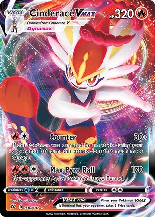 Cinderace VMAX 36/192 - SWSH02 Rebel Clash Holofoil