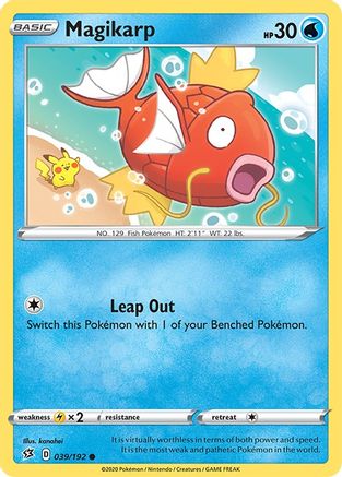 Magikarp 39/192 - SWSH02 Rebel Clash Reverse Holofoil-1