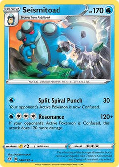 Seismitoad 46/192 - SWSH02 Rebel Clash-1
