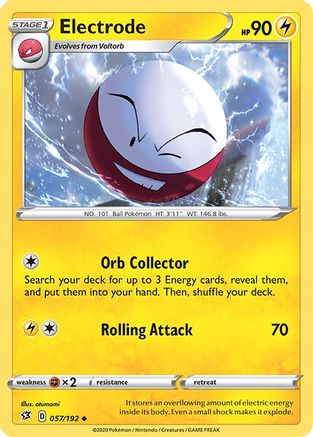 Electrode/192 - SWSH02 Rebel Clash Reverse Holofoil