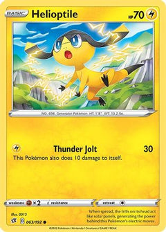 Helioptile 63/192 - SWSH02 Rebel Clash-1