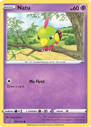 Natu 76/192 - SWSH02 Rebel Clash Reverse Holofoil-1
