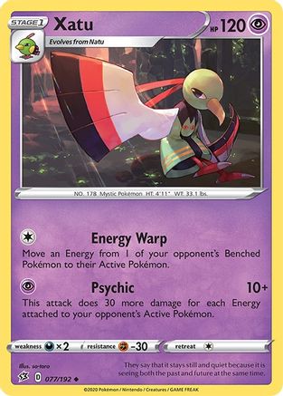 Xatu 77/192 - SWSH02 Rebel Clash Reverse Holofoil-1