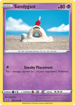 Sandygast 81/192 - SWSH02 Rebel Clash-1
