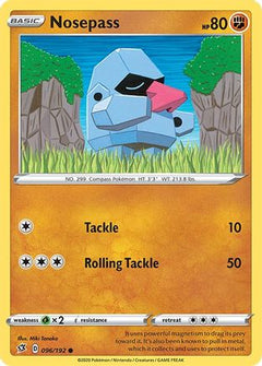 Nosepass/192 - SWSH02 Rebel Clash Reverse Holofoil-1